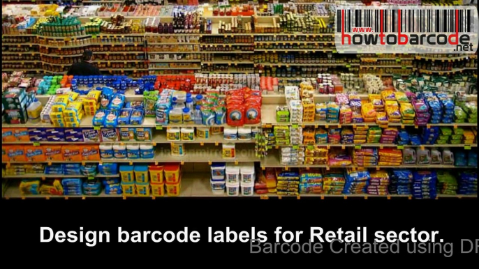 Retail and warehousing industry barcode label designing