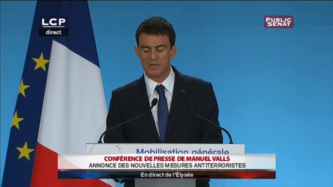 Pour "la lutte contre le terrorisme", Valls annonce 425 millions € supplémentaires sur 3 ans (LCP)