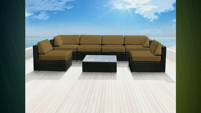 Genuine Luxxella Outdoor Patio Wicker Sofa Sectional Furniture BELLA 7pc Gorgeous Couch Set