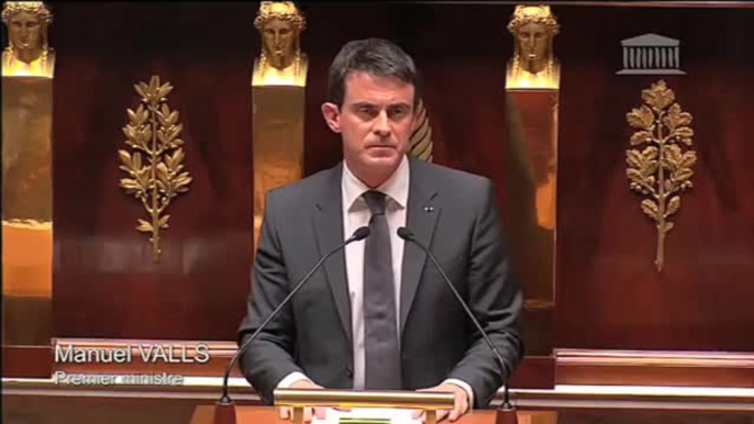 Tribute to the victims of the attacks : speech by M. Manuel Valls, Prime Minister, in the National Assembly