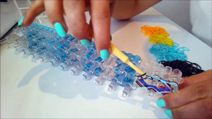 TUTORIEL - REALISER UN BRACELET ELASTIQUE HEXAFISH RAINBOW LOOM