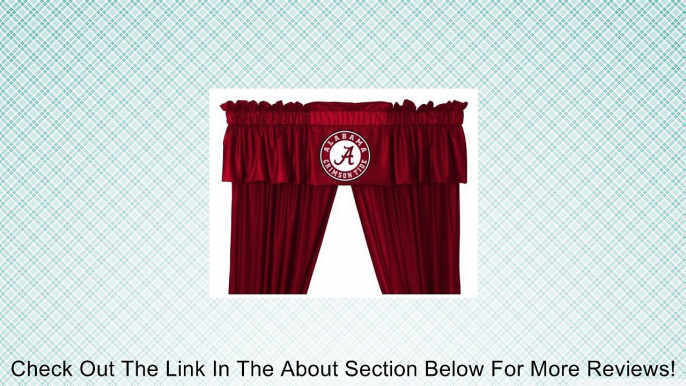 Alabama Crimson Tide Bama Window Treatments Valance and Drapes Review