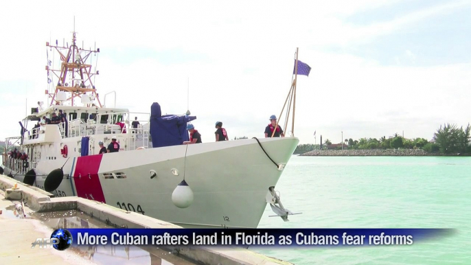 More Cuban 'rafters' land in Florida as Cubans fear reforms