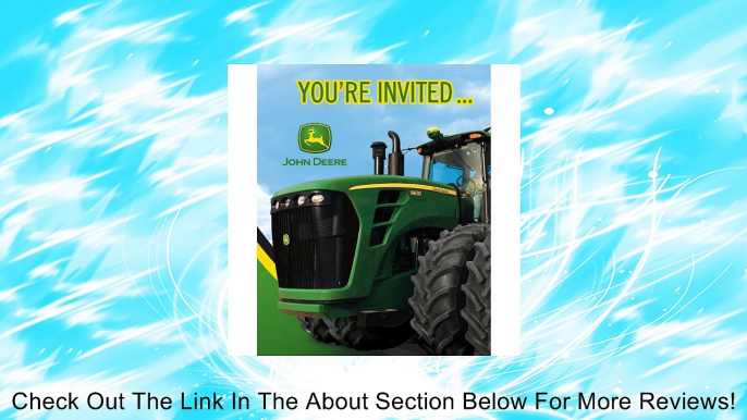 John Deere Birthday Party Invitations, 8 Count Review