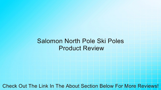 Salomon North Pole Ski Poles Review