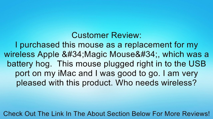 Belkin 3-Button Wired USB Optical Mouse for PCs, Desktops and Laptops Review