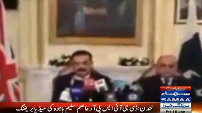 Maj Asim Saleem Bajwa DG ISPR Press Confrence Breafing about terrorist in London Samaa News tv