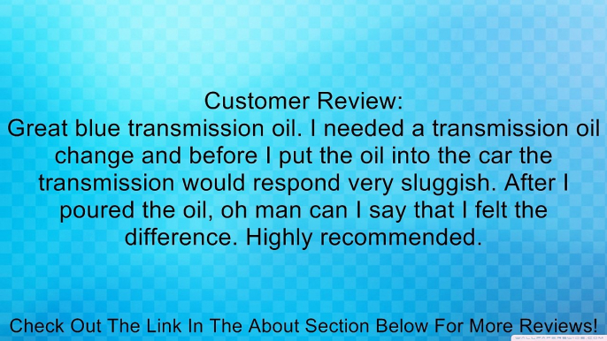 B&M 80259 Trick Shift Transmission Fluid - 1 Quart Review