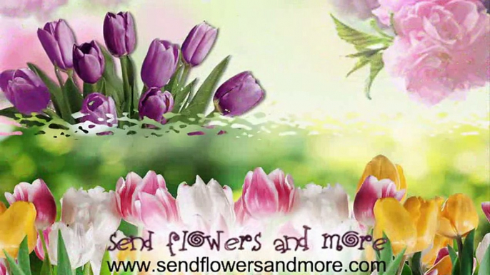 Online Beautiful Tulips Flower Bouquet