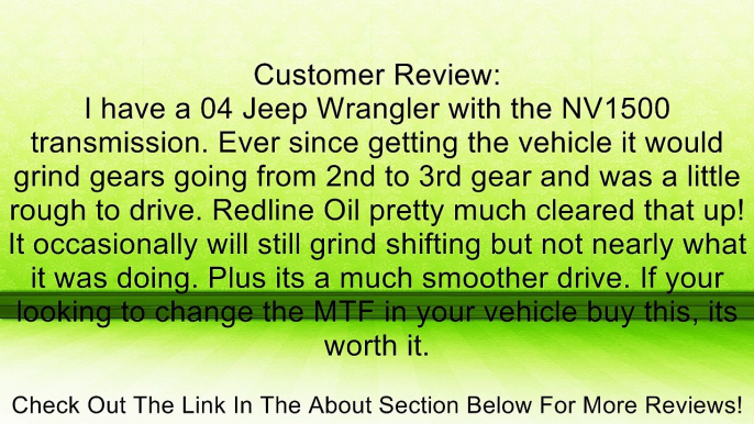 Red Line 30604 C+ Automatic Transmission Fluid (ATF) - 1 Quart Bottle Review