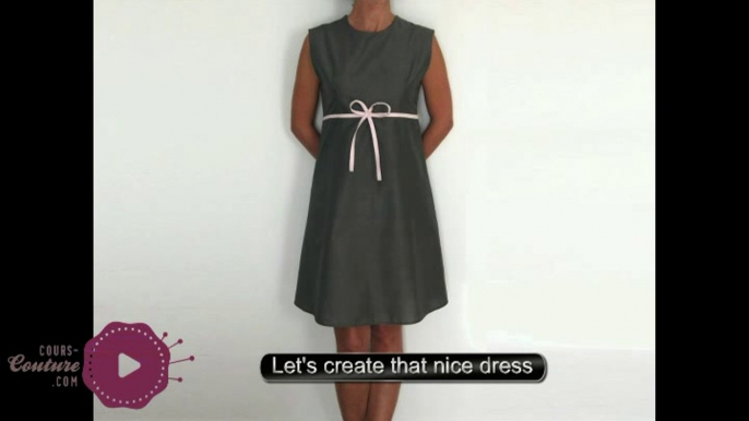 cours de couture - Comment coudre une robe chasuble pour femme - tuto de couture