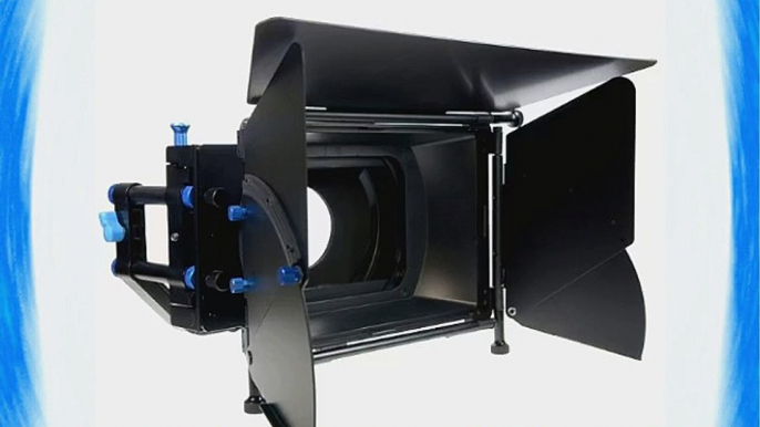 ePhoto Pro DSLR RIG FOLLOW FOCUS Matte Box with 2 Stage 15mm Swing away Arm Top French Flags