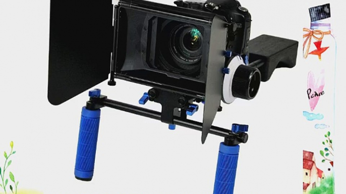 ePhoto Digital DSLR Camera Shoulder Rig Matte Box Video Photograpy Rail System 15mm Rod Rig