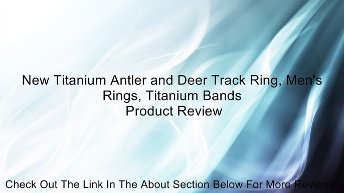 New Titanium Antler and Deer Track Ring, Men's Rings, Titanium Bands Review