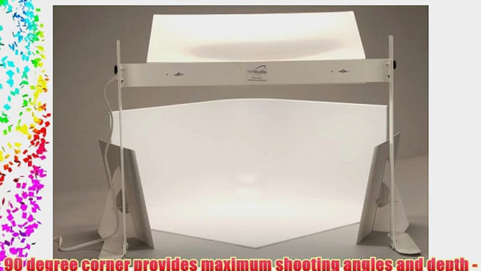 MyStudio MS20 Professional Tabletop Photo Studio Kit w/ 5000K Continuous Lighting for Product