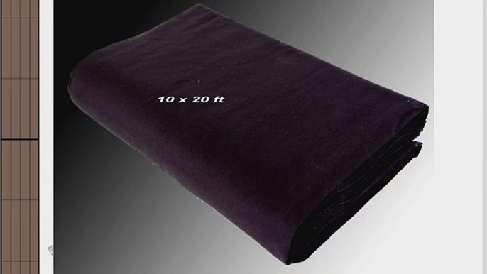 CowboyStudio 100% Cotton 10' X 20' Black Muslin Backdrop Seamless