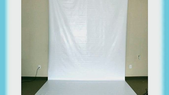 CowboyStudio 107 Inch x 15 Feet Seamless White Vinyl Background (VL-W15)