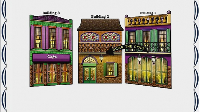 Mardi Gras Building Standees Set of 3