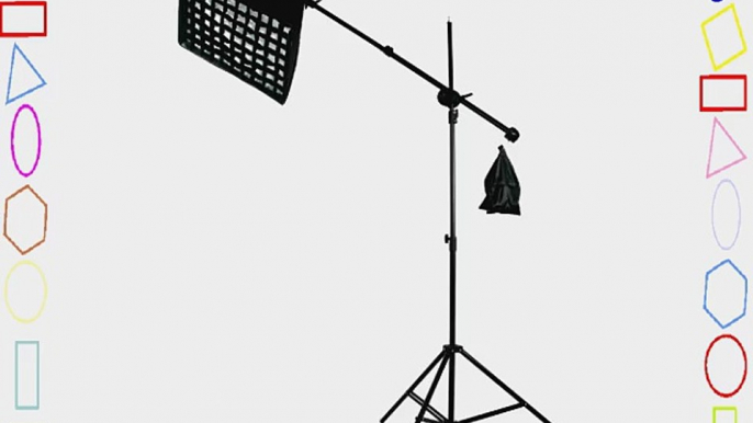 ePhoto HoneyComb Grid Photography Video Softbox 2400 Watt Boom Hair Lighting Kit