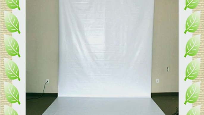 CowboyStudio 107 Inch x 24 Feet Seamless White Vinyl Background (VL-W24)