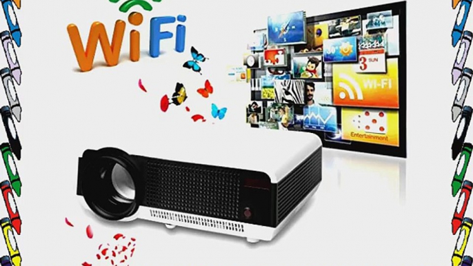 Excelvan? 2800 Lumens Wireless WIFI Internet Projector Built in Dual Core Android 4.2 OS Wireless