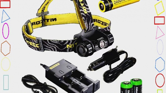 Nitecore HC50 565 Lumens CREE XM-L2 LED headlamp with Genuine Nitecore NL186 18650 2600mAh