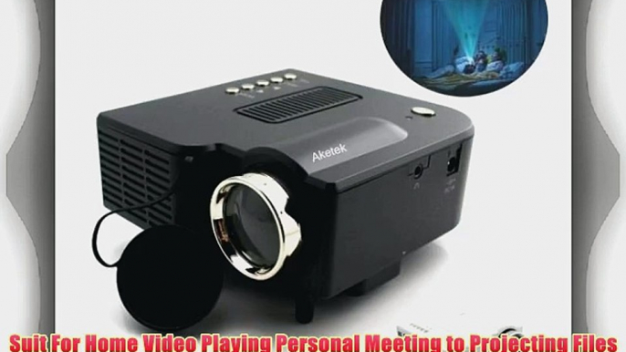 Aketek? Multimedia LCD Image System Home LED Digital Projector 60 Cinema Theater PC Laptop