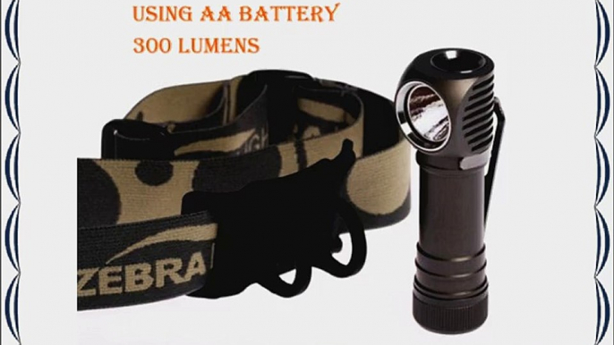 Zebralight H52 Headlamp Cool White - 300 Lumens - use AA battery