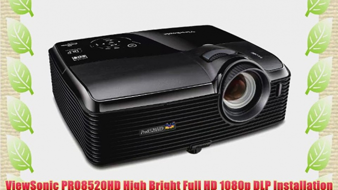 ViewSonic PRO8520HD High Bright Full HD 1080p DLP Installation Projector with 5000 ANSI Lumens