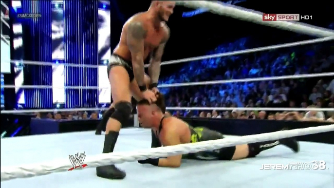 Randy Orton RKO on Rob Van Dam - Smackdown - September 6, 2013