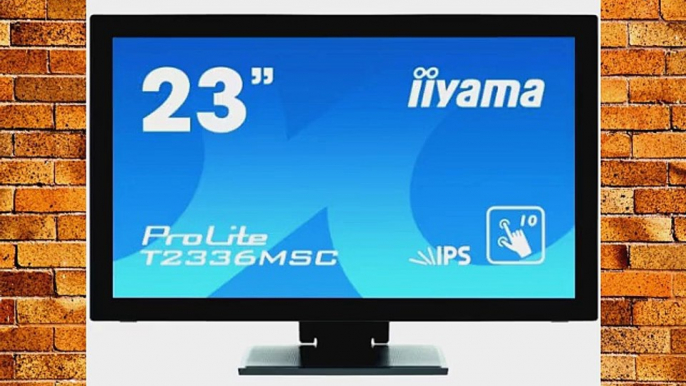 Iiyama Prolite T2336MSC-B1 Ecran PC LED 23 (5750 cm) 1920 x 1080 2 ms VGA/DVI/HDMI Noir