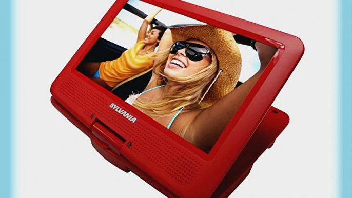 Sylvania 9-Inch Swivel Screen Portable DVD/CD/MP3 Player with 5 Hour Built-In Rechargeable