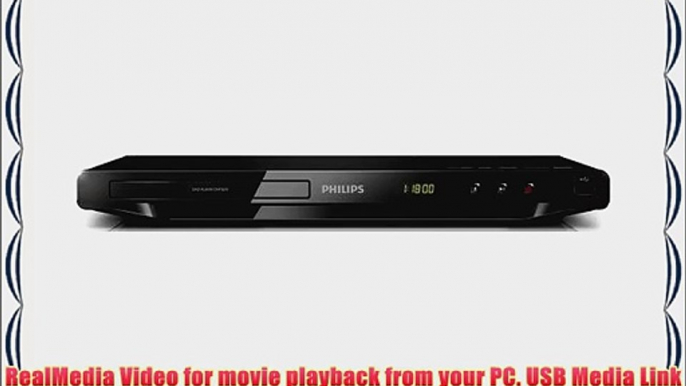 Philips DVP3670 Multi Region Free DVD Player with High Speed USB DivX Ultra MP3 and RMVB