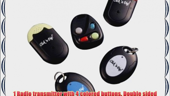 Click n Dig Key Finder Wireless RF Item Locator Remote Control Pet Wallet Keyfinder-Free Extra