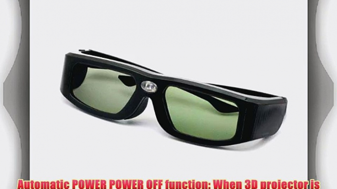 Signstek GX-30 Rechargeable 3D Active Shutter Glasses for Acer ViewSonic BenQ Vivitek Optoma