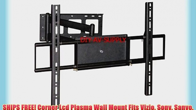 SHIPS FREE! Corner Lcd Plasma Wall Mount Fits Vizio Sony Sanyo Panasonic RCA Tv's 32-37-40-42-46-47-50