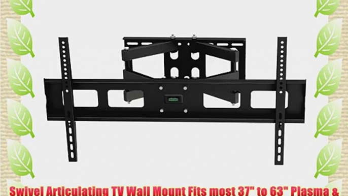 EZ Mounts - Extendable Full Motion Tilt/Swivel TV Wall Mount Bracket For/Fit 37-63 LCD LED