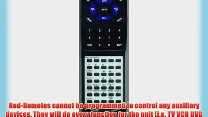 SONY Replacement Remote Control for 141861411 RMSCEX1 CMTEX1 HCDEX1