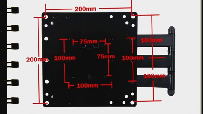 VideoSecu Mounts Articulating Arm Plasma LCD TV Wall Mount for LCD Displays/TVs 23-37 Extending