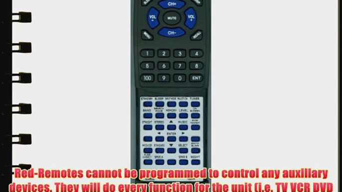 YAMAHA Replacement Remote Control for RAV272 RXV757 RXV757TI WE458300