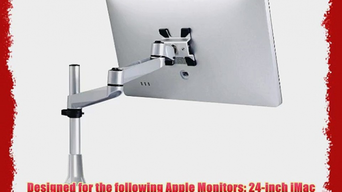 Mount-It! Aluminum Full Motion Monitor Desk Mount for Apple Computers with Quick Release Dual