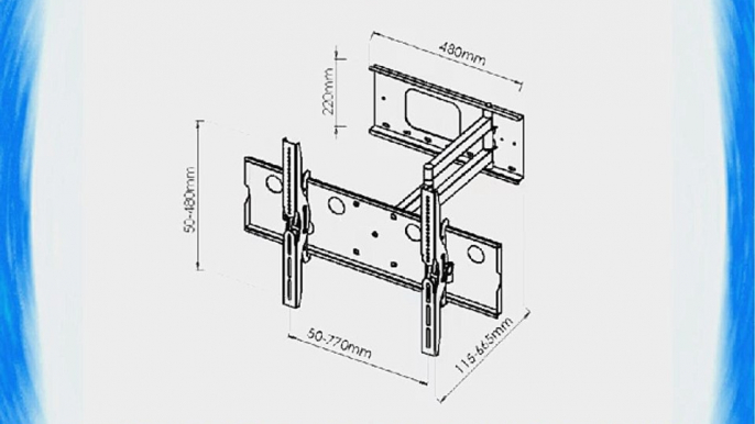 New Universal Adjustable Tilting/Swiveling Articulating Full Motion TV Wall Mount Bracket for