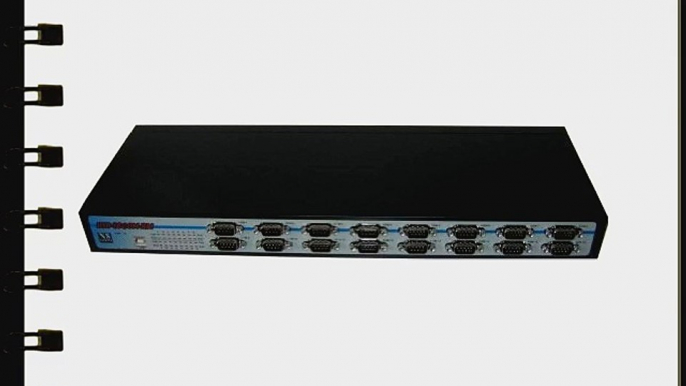 VSCom USB 16 Port Serial Adapter (RS232) [Black]