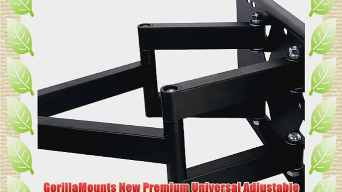 GorillaMounts New Premium Universal Adjustable Tilting/Swiveling Articulating Full Motion Dual