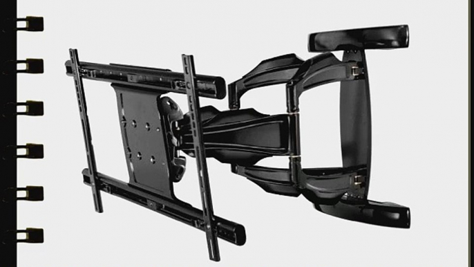 Peerless Full-Motion Plus Wall Mount for 50-Inch - 80-Inch Flat Panel Screens (Black)