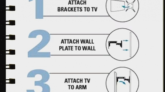 Sanus Simplicity Full-motion and Ultrathin Tv Wall Mount 22''-47''