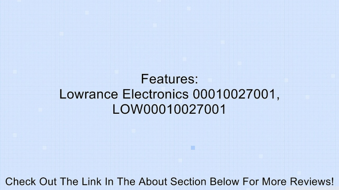 Lowrance 000-10027-001 Bracket Review