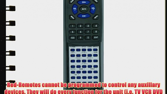 SONY Replacement Remote Control for HTCT60 149054113 RMANU159