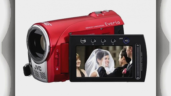 JVC Everio S GZ-MS100 Flash Memory Camcorder w/35x Optical Zoom (Red)