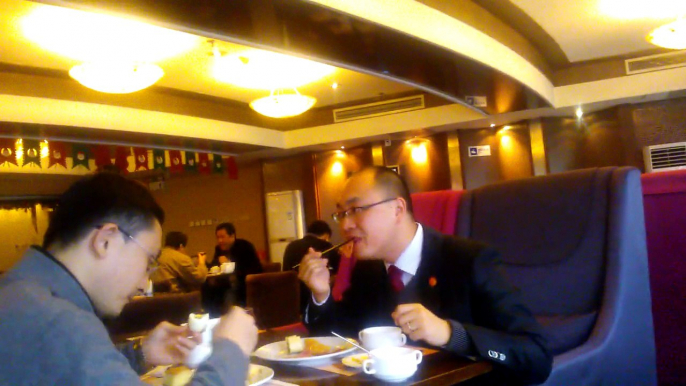 Aijaz Bhayo China Tour 19-12-2012 Super House International Hotel for  Breakfast